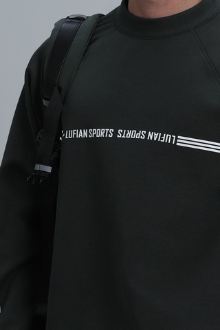 Lufian Erkek Sweat 112030119 Koyu Yeşil