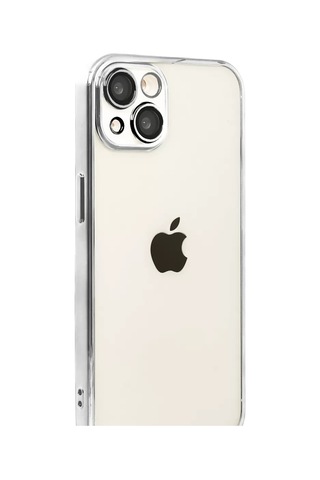 Newface Apple iPhone Uyumlu 15 Razer Lensli Silikon - Gümüş Belirtilmemiş