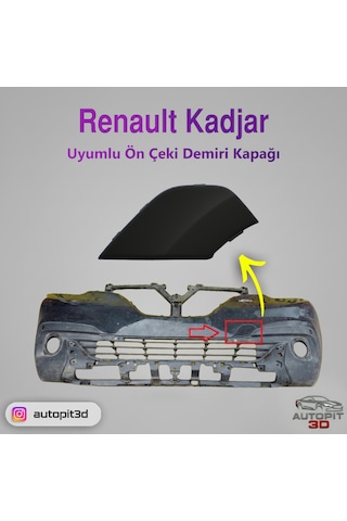 Renault Kadjar 2015 2019 Uyumlu Ön Çeki Demiri Kapağı
