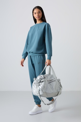 Tommy Life Orman Yeşili Basic Pamuklu O Yaka Oversize Lastik Paça Kadın Eşofman Takım - 95287 Yeşil