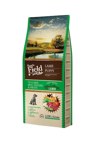 Sam's Field Puppy Hypo Allergenic Kuzu Etli Düşük Tahıllı Yavru Köpek Maması 13 KG