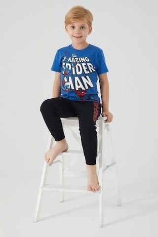 Yasin Tekstil Beyond Amazing D4754-3 Çocuk Cobalt Pijama
