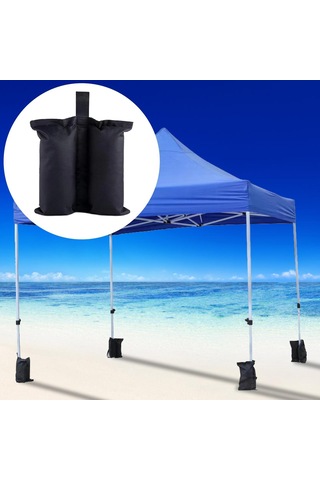 Homyl 4 Adet Kum Torbaları Taşınabilir Gölgelik Siyah
