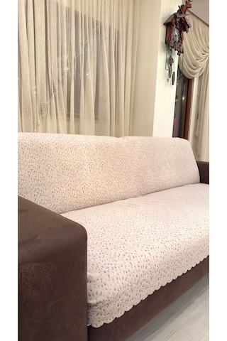 Çita Koltuk Örtüsü Lüks Keçeli Alt Kumaş Kaymaz Koltuk Örtüsü 175x220 Oturma Yeri Ve Sırtını Kapatır Taş