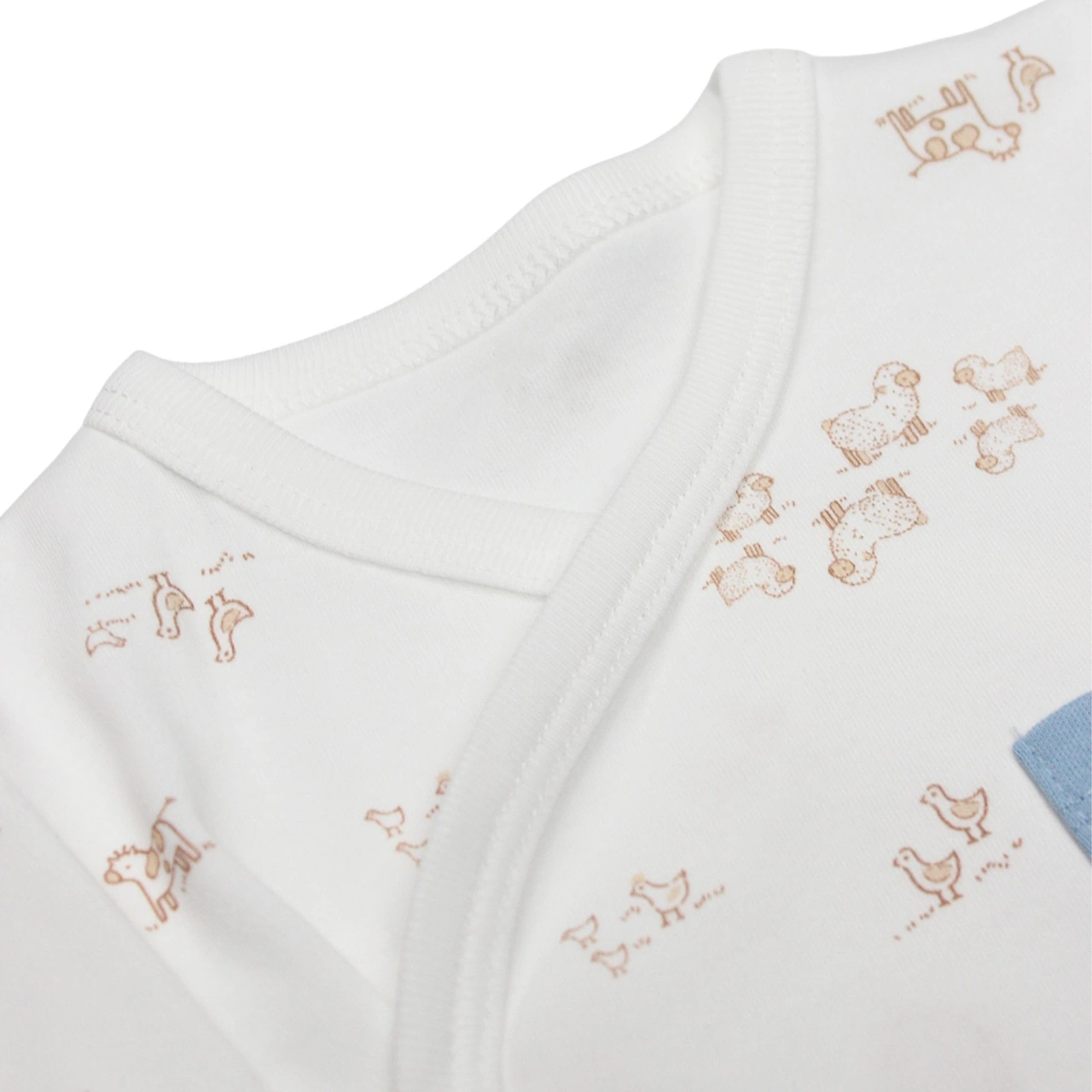 Bistyle Organik 3'lü Zıbın Takım Curly Lamb Çok Renkli