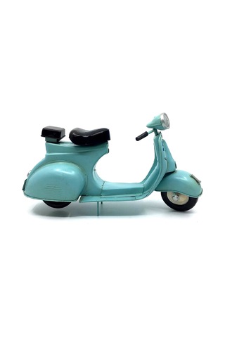 Jayland Vintage El Yapımı Metal İtalyan Vespa Mavi Scooter