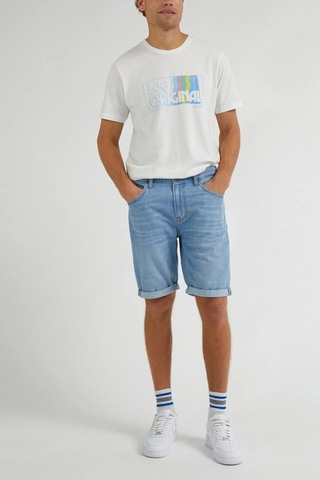 Lee Bisiklet Yaka T-shirt Ekru Erkek Kısa Kol T-shirt 000000000101982755