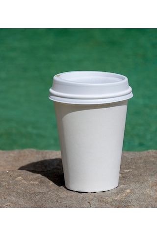 12 Oz Emzik Kapak Siyah Veya Beyaz - 1000 Adet Beyaz