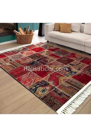 Prizma Halı Vintage Kilim V-6004 Çok Renkli