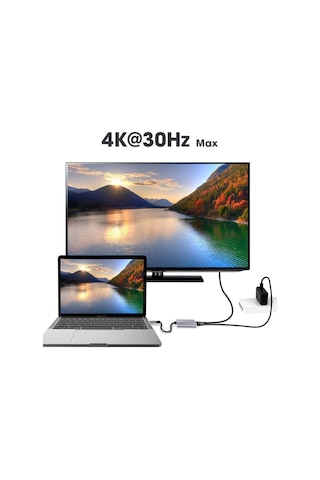 Fxn-31 Samsung Uyumlu Dex 3in1 Type-c Usb Hdmı Çevirici