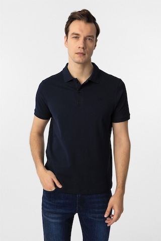 Süvari Lacivert Slim Fit Düz Polo Yaka Tişört