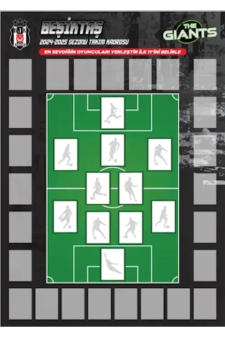 Mythos Cards Beşiktaş The Giants 2024/25 Sezonu Dev Poster ve Çıkartma Seti