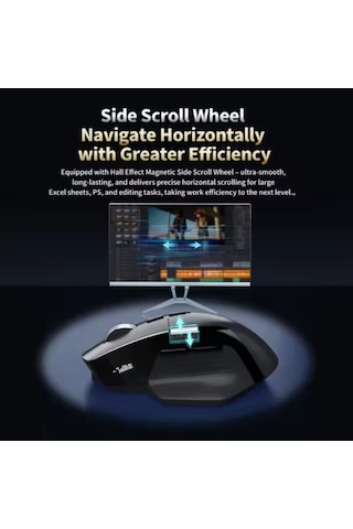 Mx Master Performans 1000 Hz 8000dpi Oled Ekranlı Sessiz Ergonomik Kablosuz Mouse Siyah 001 Siyah