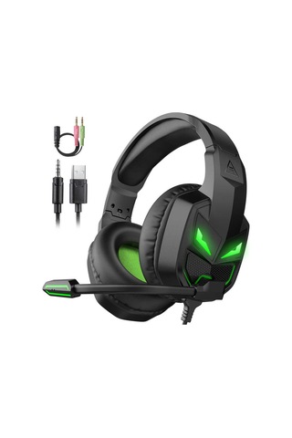 Eksa E7000 Gaming Kulaklık Oyuncu Kulaklığı - Werewolf Tasarım - 3.5 mm & Mikrofon - ZORE-257907
