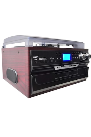 Nostaljik Pikap Cd Çalar Bluetoothlu Kumandalı Radyo Mp3 Usb 33-45-78 Lik Plakla 1 Adet