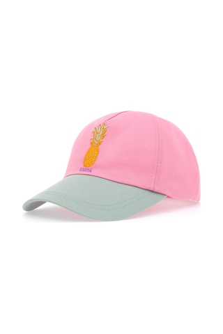 U.S. Polo Assn. Kız Çocuk Pembe Ananas Nakışlı Şapka 50312314-VR041
