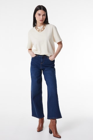 Lee Stella Regular Fit Normal Kesim Yüksek Bel Ispanyol Paça Mavi Kadın Esnek Jean Denim Kot Pantolon L31S007404 Mavi