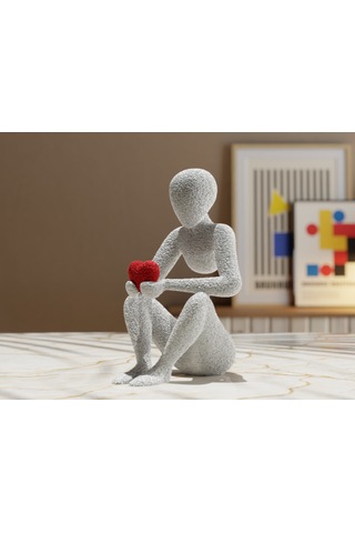 Aşkın Kucaklaması Minimalist Dekoratif Heykel Nobody - Love's Embrace: A Minimalist Sculpture Sevgililer Günü Hediye 0