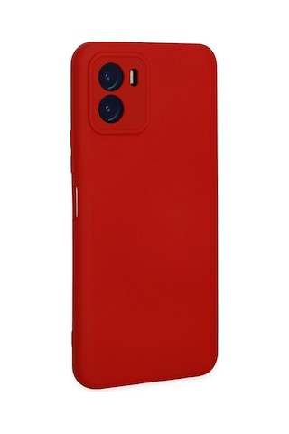 Uryport Vivo Y15s Kılıf Nano İçi Kadife Silikon - Kırmızı