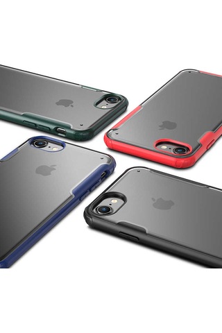Apple Uyumlu iPhone 7 Kılıf Zore Volks Kapak Siyah