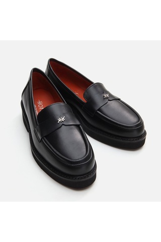 Hotiç Hakiki Deri Siyah Kadın Loafer 01ayh291760a100 Siyah