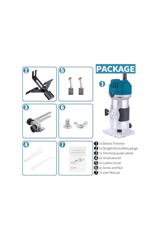 Stilmax 6 Kademe Devir Ayarlı 3000W Formika Traşlama Freze Makine