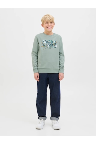Jack & Jones Jack&jones Jjgeplas Erkek Çocuk Sweatshirt 12279606 Yeşil