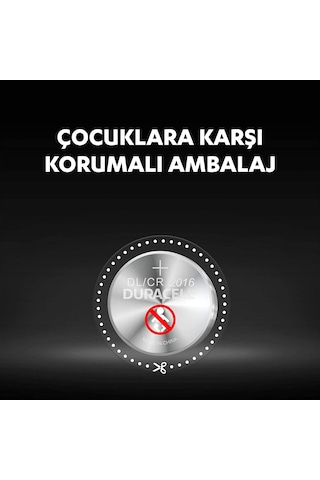 Duracell DL/CR 2016 3 V Lityum Düğme Pil