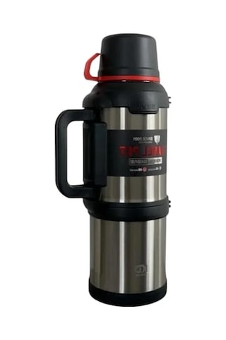 4 Litre Kapasiteli Çelik Termos, Kamp Ve Aile Kullanımı İçin Açık Beyaz