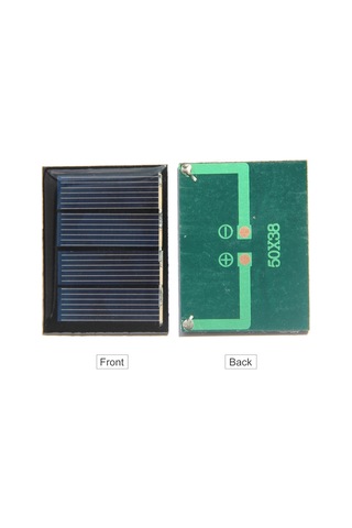 Yaozixa 2v 0.23w 115ma Çok Kristal Güneş Paneli, 50x38mm Ip65 Su Geçirmez Dıy Güneş Enerji Paneli, Model, Oyuncak, Aydınlatma İçin