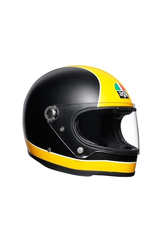 Agv X3000 Kask Dot Mat Siyah Sarı
