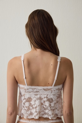 Penti Açık Pembe Fluffy Lace Cami