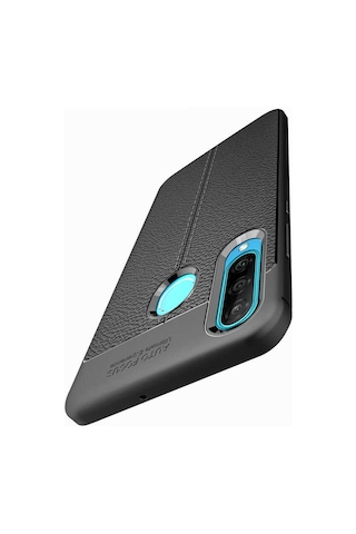 Huawei P30 Lite Kılıf Zore Niss Silikon Kapak Siyah