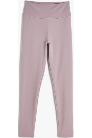 Koton Spor Tayt Yüksek Bel Skinny Lila 4SAK40135NK378 Lila