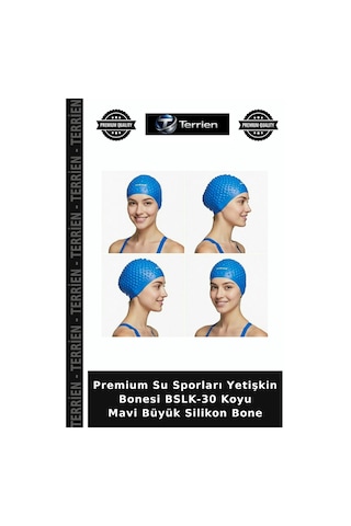 Premium Su Sporları Yetişkin Bonesi Bslk-30 Koyu Mavi Büyük Silikon Bone