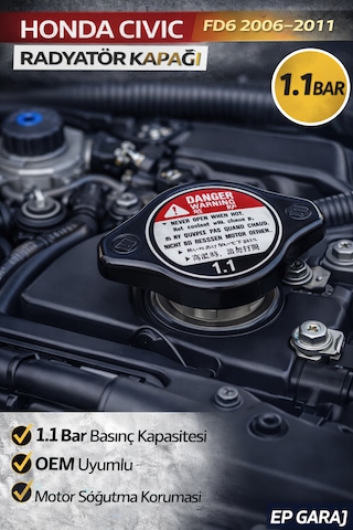 Honda Vtec Fd6 Oem 1.1 Bar Radyatör Kapağı -