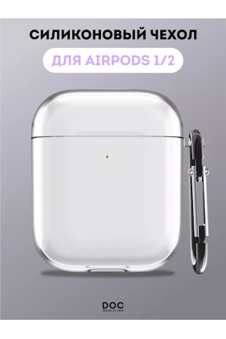 Designoncase Aipods Uyumlu 1/2 İçin Şeffaf Kılıf 246864923 Beyaz