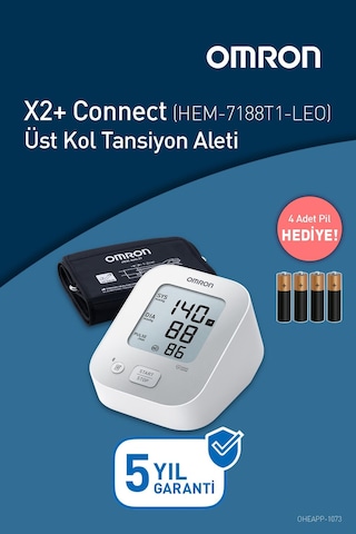 OMRON X2+ Connect Üst Koldan Ölçer Dijital Tansiyon Aleti