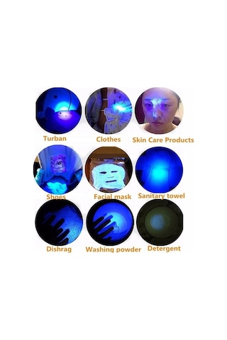 Ebitda Uv Mor Işık El Feneri 600 Lümens 3 Mod Zoom Siyah Led Teknolojisi Siyah