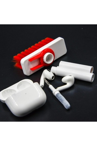 Klavye Fırçası Kulaklık Apple Uyumlu AirPods Temizleyici Kalemi 5'i 1 Arada Elektronik Cihaz Temizleme Seti