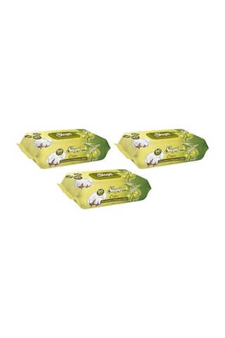 Sleepy Doğal Zeytinyağı Ve Pamuksu Lifler Islak Havlu 3 X 90'Lı