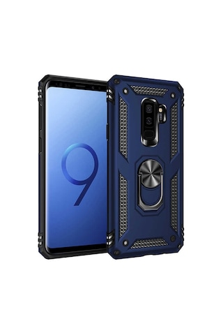 Zore Galaxy Uyumlu S9 Plus Kılıf Msra Vega Kapak - Mavi Mavi