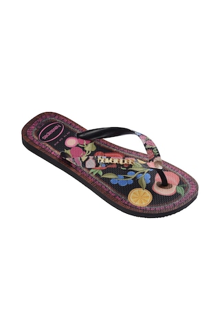 Havaianas Top Tropicalia Vibes Kadın Siyah Parmak Arası Terlik-14224