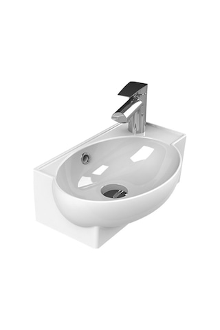 Turkuaz Seramik Cerastyle 28 x 45 CM Mini Köşe Lavabo