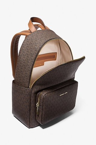 Kadın Tanner Orta Boy İmzalı Logo Sırt Çantası - Kahverengi Kahverengi