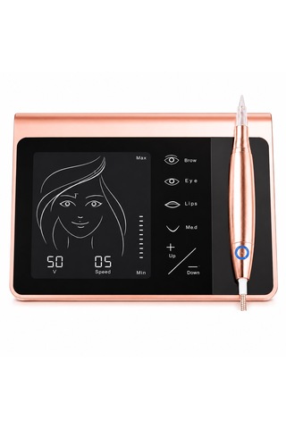 Profesyonel Microblading Princess Dijital Ekranlı Şarjlı Kalıcı Makyaj Cihazı Pmu Kalemi Kaş, Dudak Ve Eyeliner Uyumlu