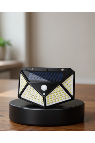 Solar Bahçe Lambası 100 Led Hareket Sensörlü Güneş Enerjili