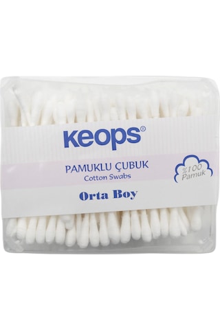 Keops Pamuklu Kulak Temizleme Çubuğu 4 x 200'lü