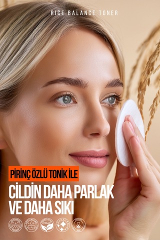 Rice Balance Toner Pirinç Özlü Nemlendirici Ve Aydınlatıcı Toner 200 Ml