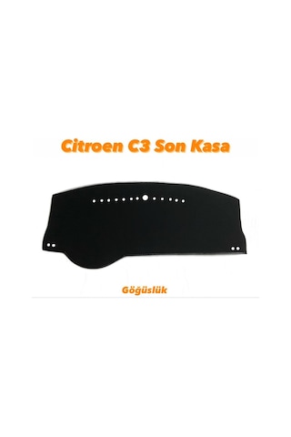CİTROEN C3 SON KASA DERİ KAPİTONE TORPİDO KORUYUCU ÖRTÜ